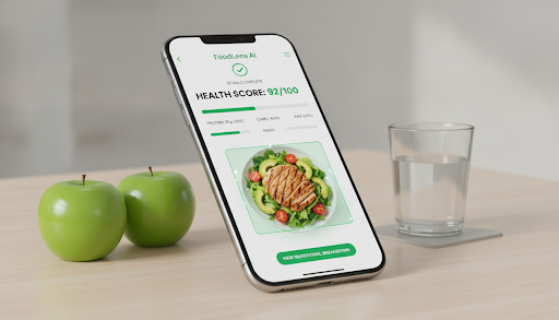 FoodLens AI app screen